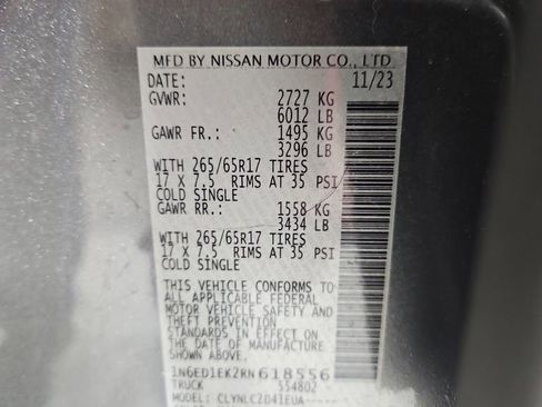 Certified 2024 Nissan Frontier SV w/ SV Convenience Package image 30