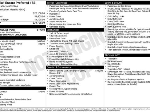 Used 2022 Buick Encore Preferred w/ Safety Package FWD image 32