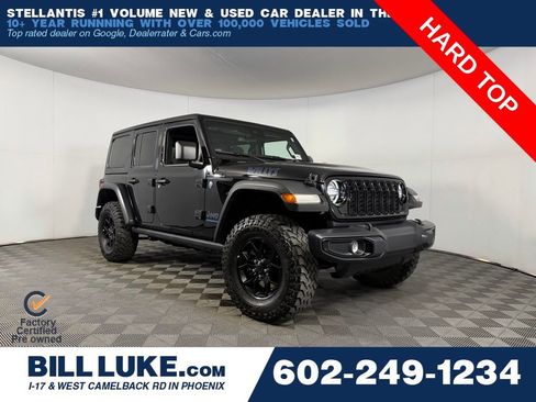 Certified 2025 Jeep Wrangler Unlimited Sport S 4xe AWD/4WD image 1