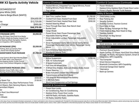 Used 2019 BMW X3 M40i w/ Premium Package image 9