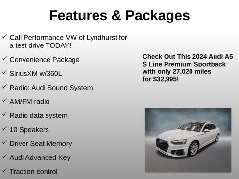 Used 2024 Audi A5 2.0T Premium w/ Convenience Package AWD/4WD image 4