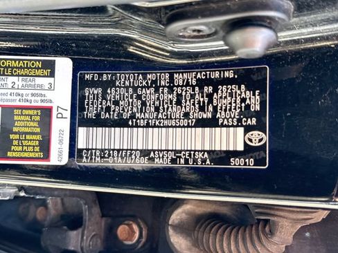 Used 2017 Toyota Camry SE FWD image 24