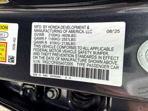 New 2025 Honda Accord EX-L image 14