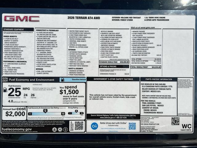 New 2026 GMC Terrain AT4 w/ Convenience Package III AWD/4WD image 21
