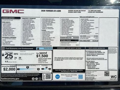 New 2026 GMC Terrain AT4 w/ Convenience Package III AWD/4WD image 21