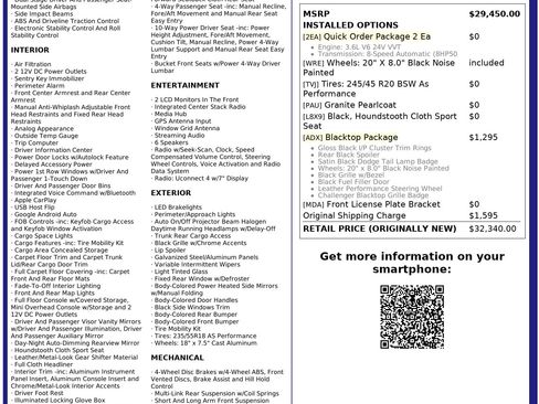 Used 2021 Dodge Challenger SXT w/ Blacktop Package image 3