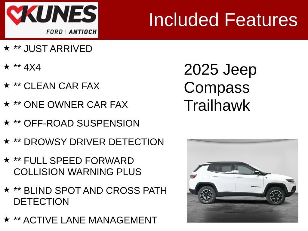 Used 2025 Jeep Compass Trailhawk AWD/4WD image 4