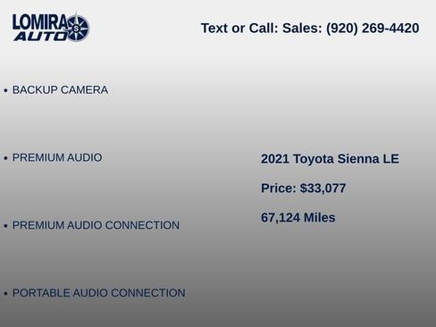 Used 2021 Toyota Sienna LE FWD image 6