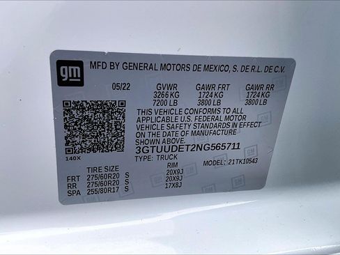 Used 2022 GMC Sierra 1500 SLT w/ SLT Premium Plus Package image 36