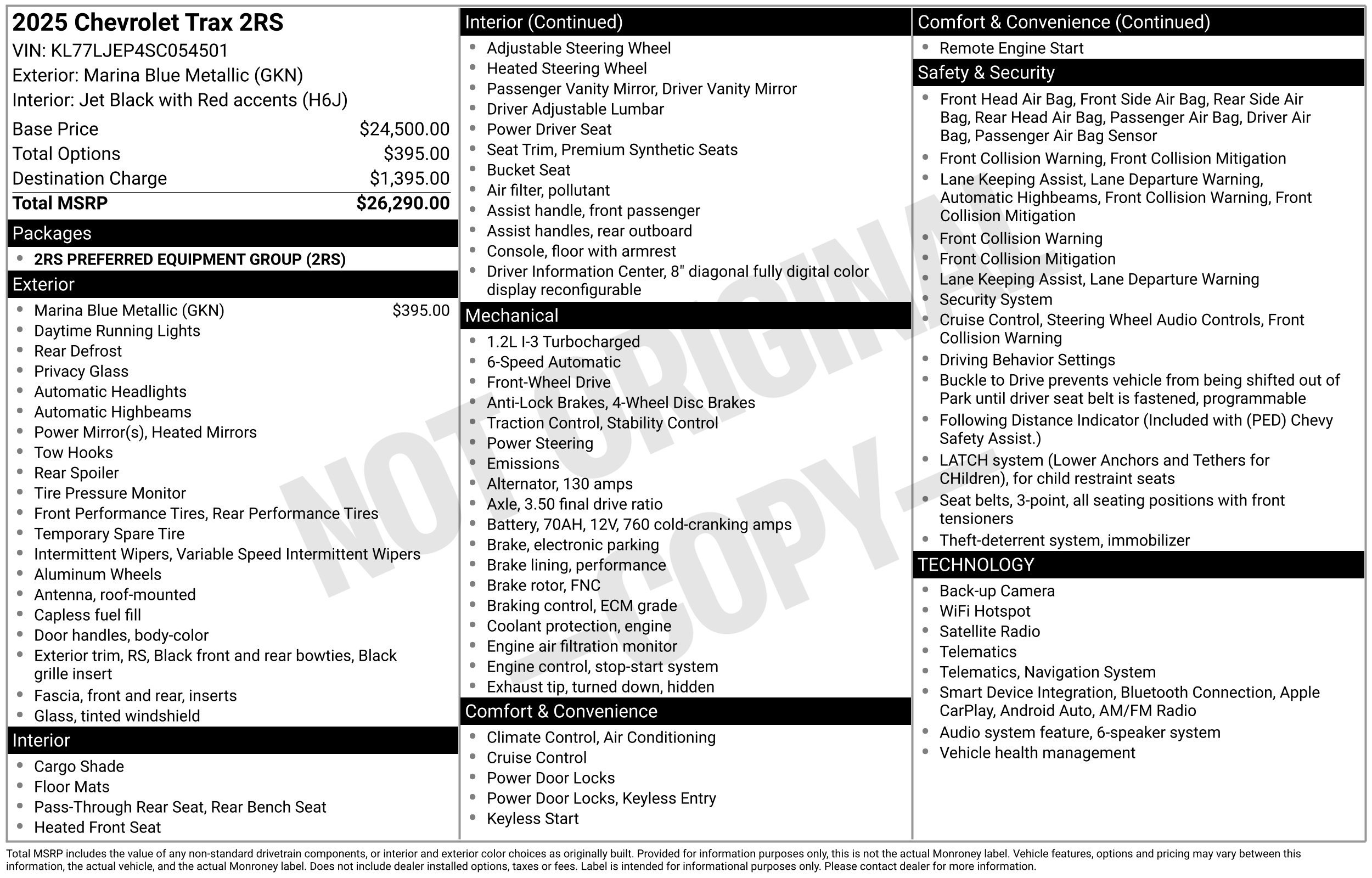 Used 2025 Chevrolet Trax RS FWD image 12