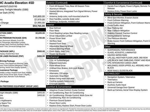New 2026 GMC Acadia Elevation w/ Black Edition FWD image 2