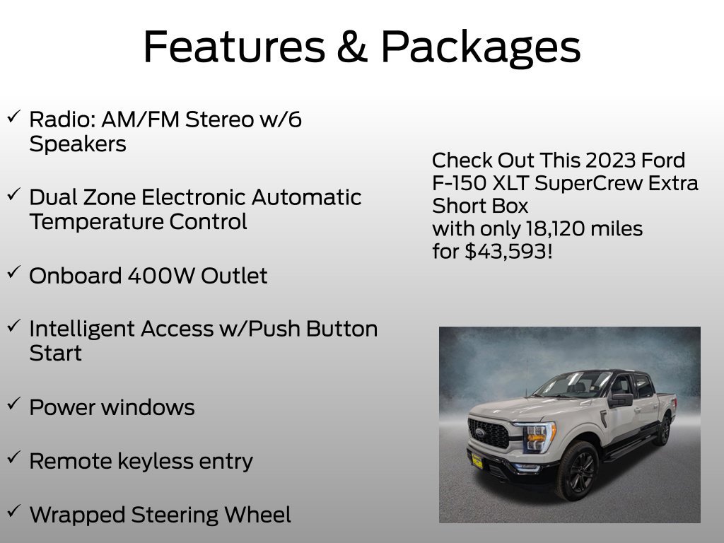 Certified 2023 Ford F150 XLT w/ Equipment Group 302A High AWD/4WD image 9