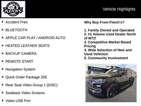 Used 2024 Jeep Wagoneer 4WD w/ Rear Seat Video Group 1 image 2