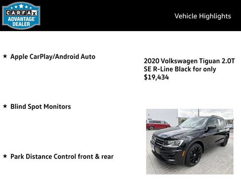Certified 2020 Volkswagen Tiguan SE R-Line AWD/4WD image 4