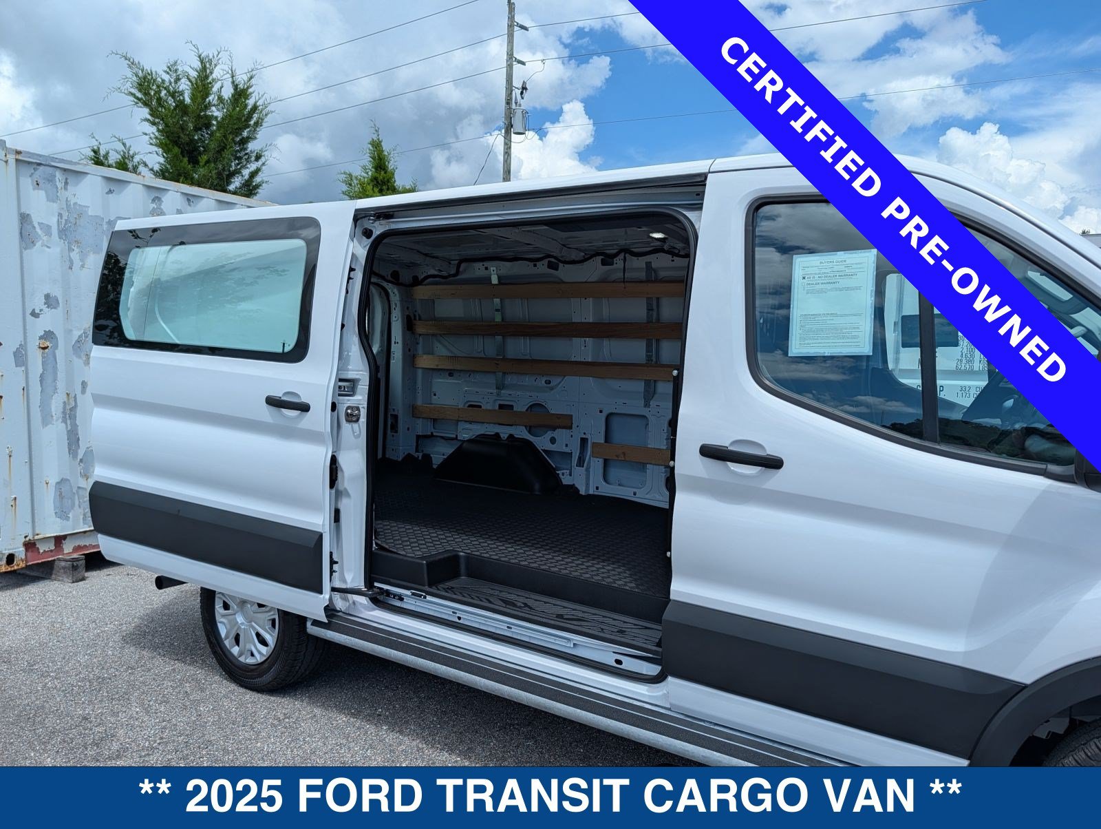 Certified 2025 Ford Transit 250 Low Roof w/ Exterior Upgrade Package RWD image 16