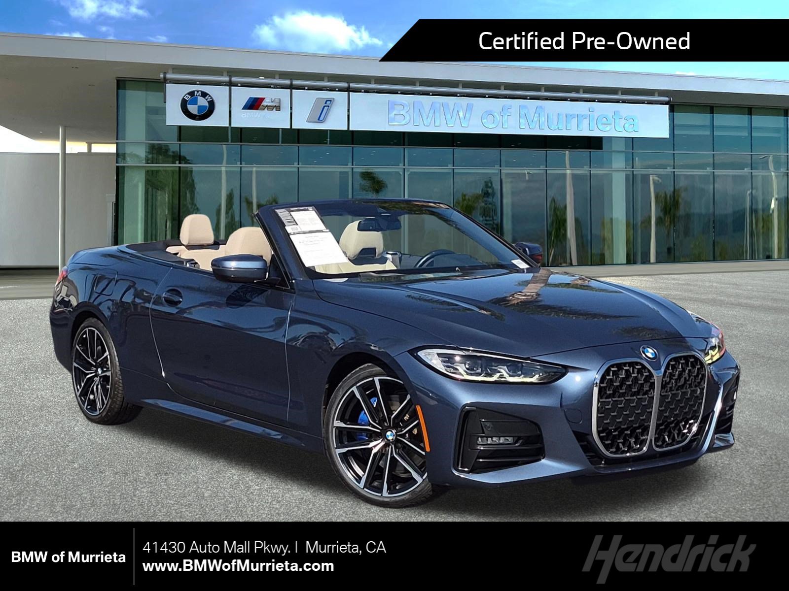 Certified 2022 BMW 430i xDrive Convertible w/ M Sport Package AWD/4WD image 1