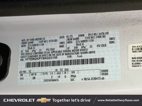 Used 2025 Ford F150 STX w/ Equipment Group 200A RWD image 33