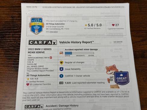 Used 2022 BMW M240i xDrive M240i xDrive w/ Premium Package image 46