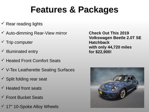 Used 2019 Volkswagen Beetle 2.0T SE FWD image 20