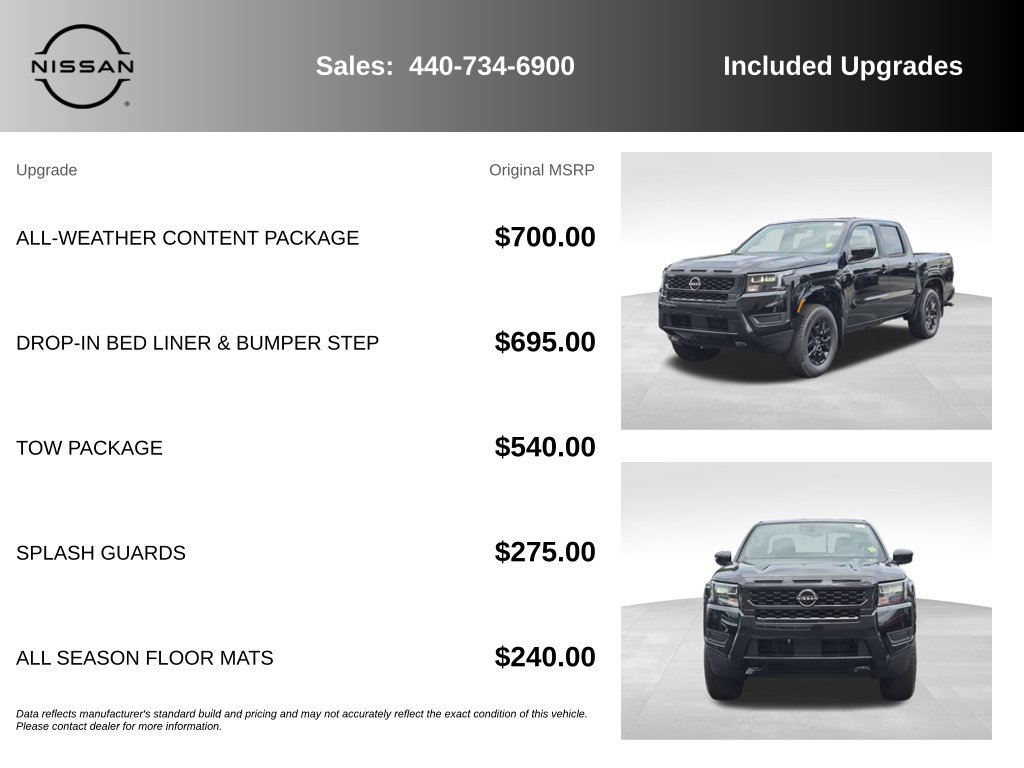 New 2026 Nissan Frontier SV w/ All-Weather Content Package AWD/4WD image 7