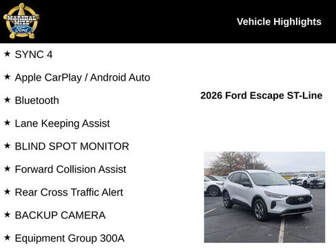 New 2026 Ford Escape ST-Line FWD image 2