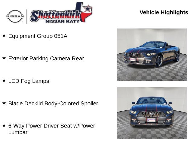 Used 2017 Ford Mustang Convertible w/ Equipment Group 051A RWD image 6