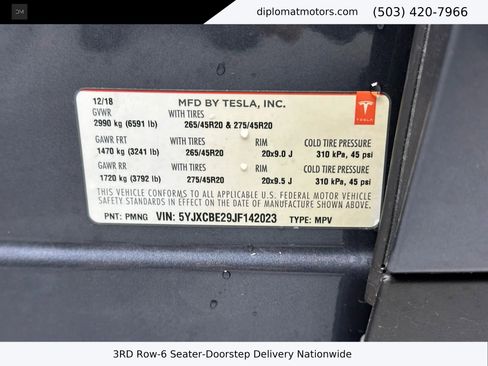 Used 2018 Tesla Model X 75D image 47