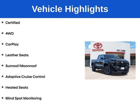 Certified 2024 Toyota Tacoma TRD Sport w/ TRD Sport Premium Package AWD/4WD image 5