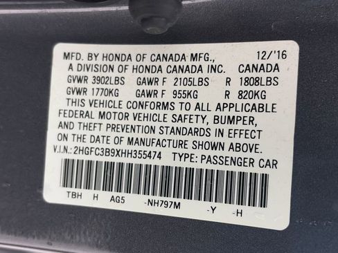 Used 2017 Honda Civic Touring image 9