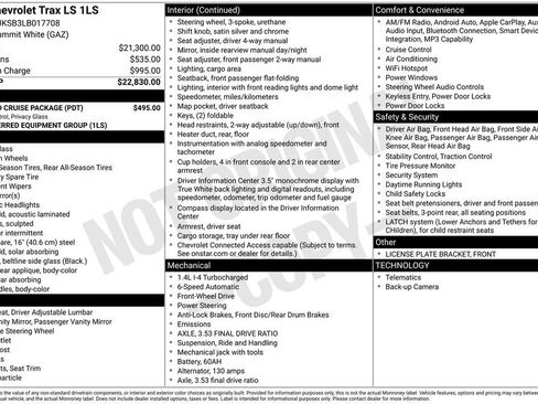 Used 2020 Chevrolet Trax LS w/ Tint and Cruise Package FWD image 33