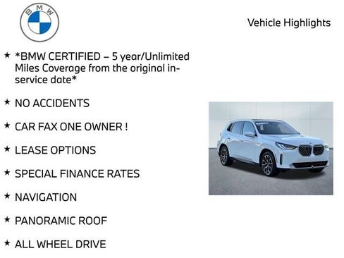 Certified 2025 BMW X3 xDrive30i w/ Premium Package image 10