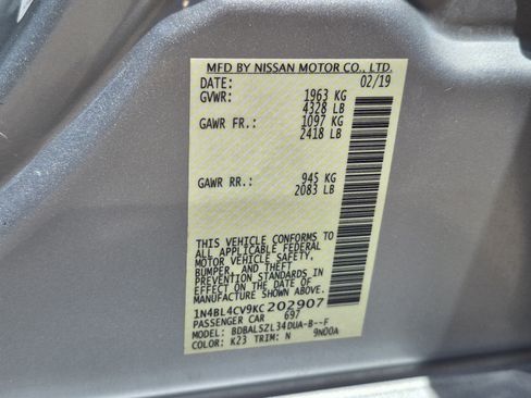 Used 2019 Nissan Altima 2.5 SR FWD image 32