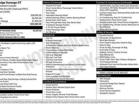 New 2026 Dodge Durango GT w/ Blacktop Package image 21