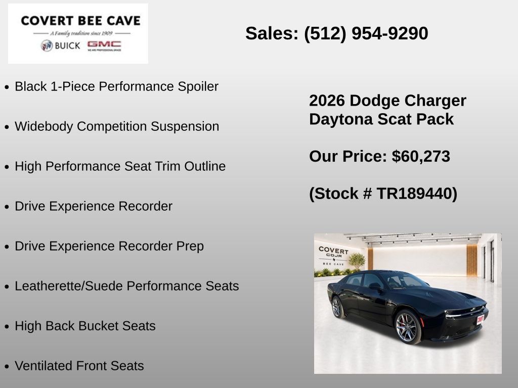 New 2026 Dodge Charger Daytona Scat Pack w/ Track Package AWD/4WD image 21