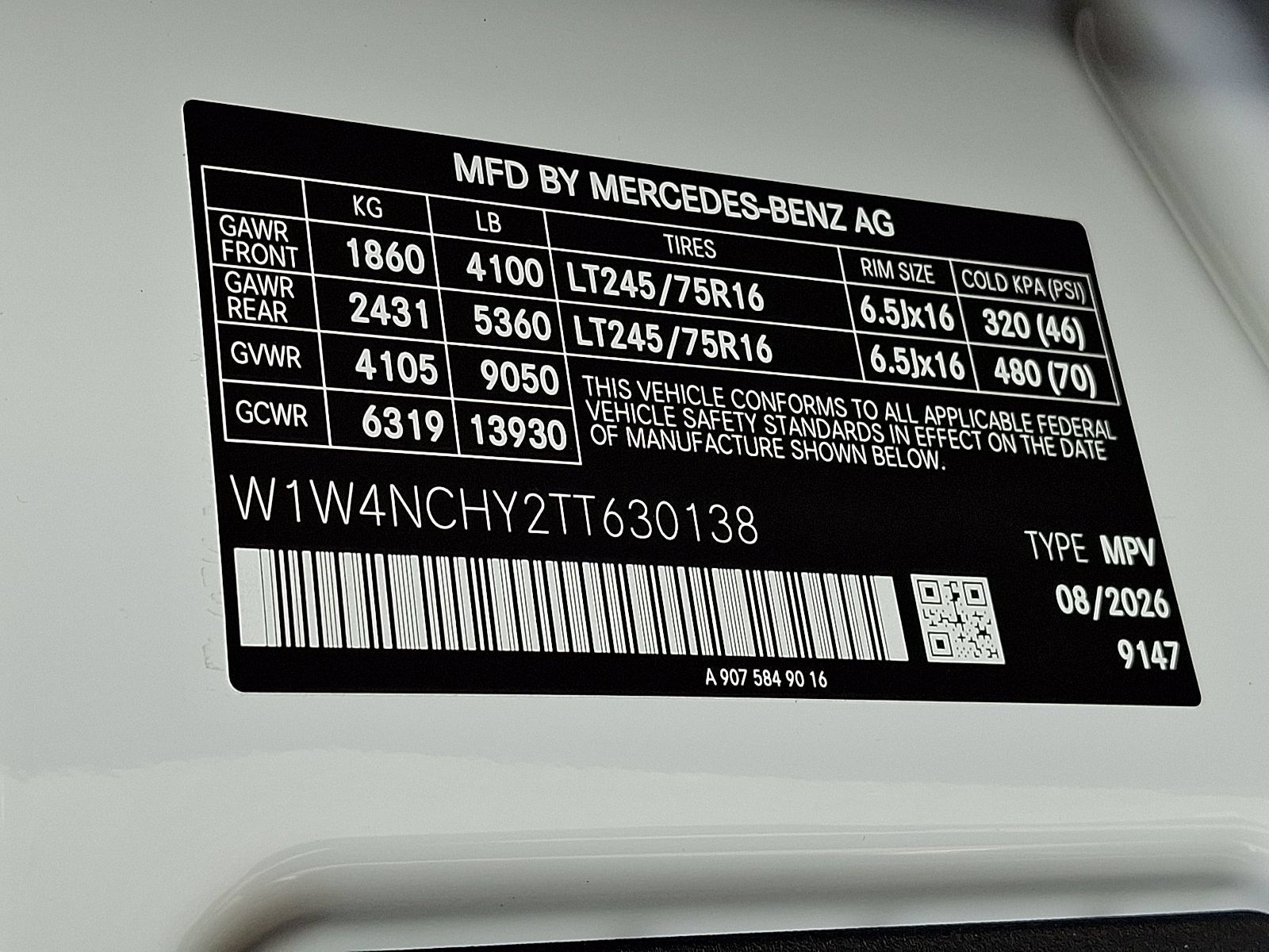 New 2026 Mercedes-Benz Sprinter 2500 image 10