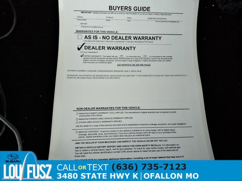 Certified 2024 Subaru Outback Limited AWD/4WD image 31