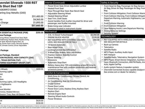 Used 2023 Chevrolet Silverado 1500 RST w/ LPO, Dark Essentials Package RWD image 30