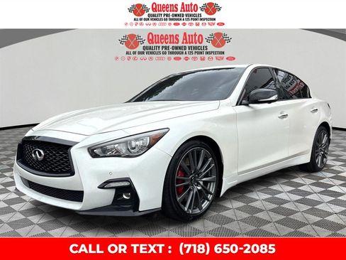 Used 2021 INFINITI Q50 Red Sport 400 w/ Cargo Package RWD image 2