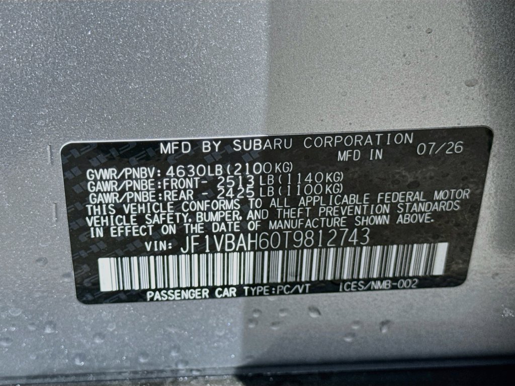 New 2026 Subaru WRX Premium AWD/4WD image 40