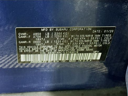 Used 2020 Subaru Outback Limited w/ Popular Package #2 image 39