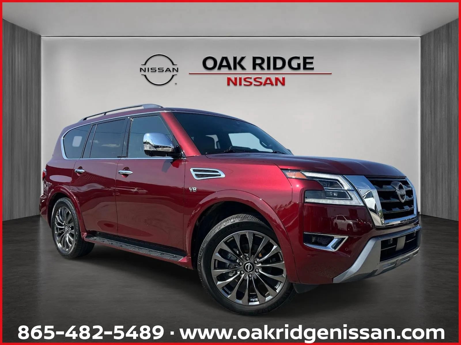 Used 2021 Nissan Armada Platinum w/ Captain's Chairs Package RWD image 1
