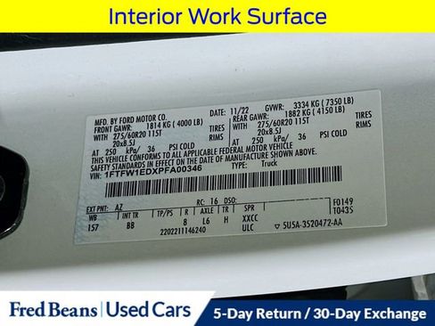 Certified 2023 Ford F150 Platinum w/ Equipment Group 701A High image 40