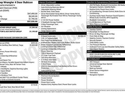 Used 2023 Jeep Wrangler Unlimited Rubicon w/ Cold Weather Group AWD/4WD image 27