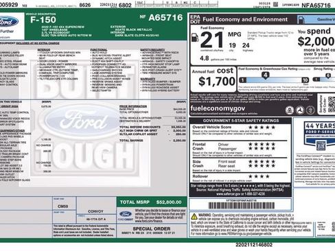Used 2022 Ford F150 XLT w/ Equipment Group 302A High AWD/4WD image 20