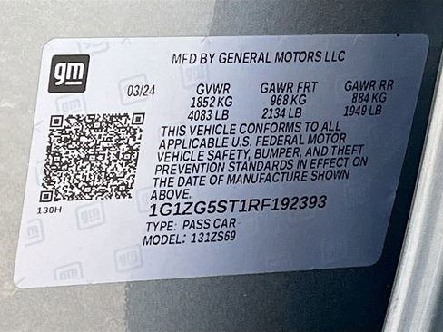 Used 2024 Chevrolet Malibu RS w/ LPO, Floor Liner Package FWD image 29