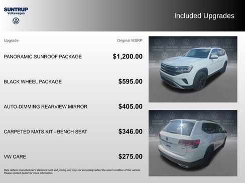 Used 2023 Volkswagen Atlas SE w/ Panoramic Sunroof Package AWD/4WD image 2