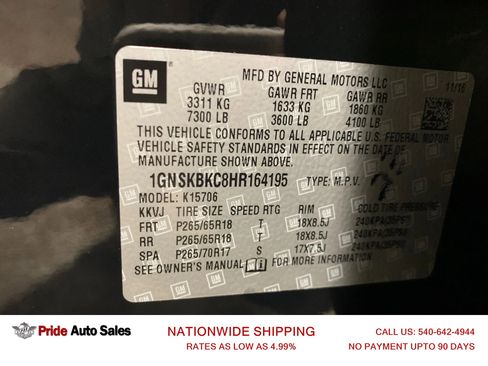 Used 2017 Chevrolet Tahoe LT AWD/4WD image 33