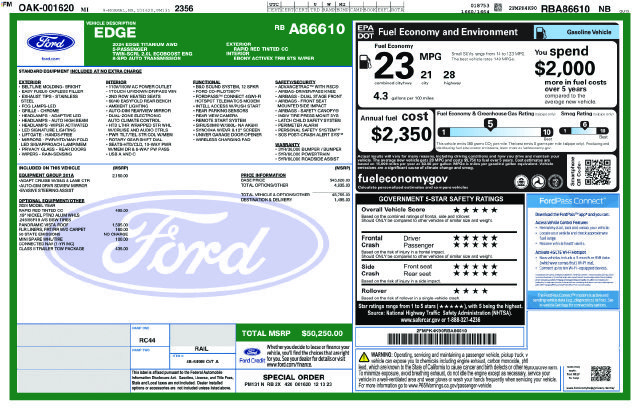 Certified 2024 Ford Edge Titanium w/ Equipment Group 301A AWD/4WD image 32