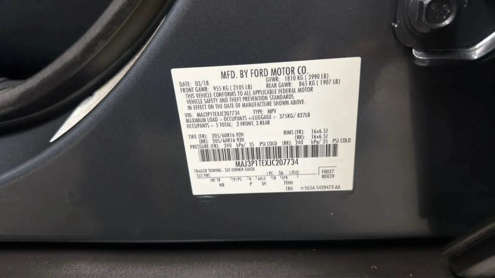 Used 2018 Ford EcoSport SE FWD image 25