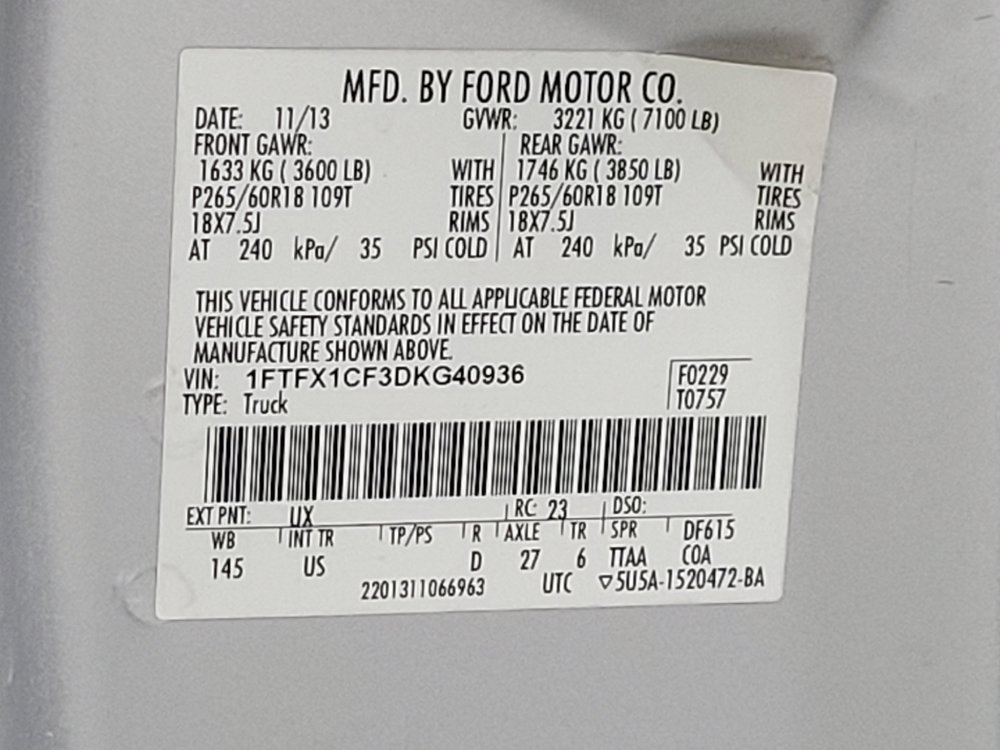 Used 2013 Ford F150 XLT w/ Luxury Equipment Group RWD image 33